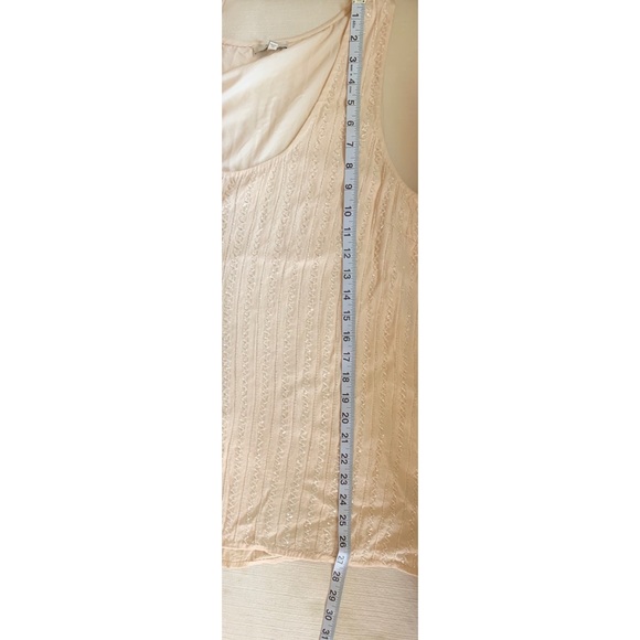 Joie Starleen Scoop Neck Beaded Tank Large cream - Picture 10 of 12